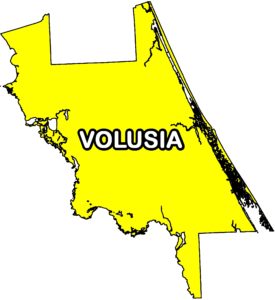 Volusia County- Spoil Island Camping Map